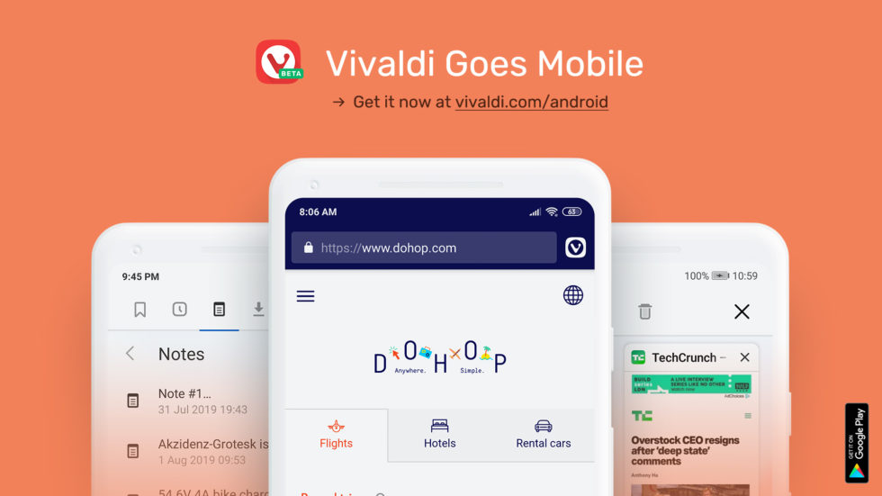 Vivaldi.com, Vivaldi Android Browser