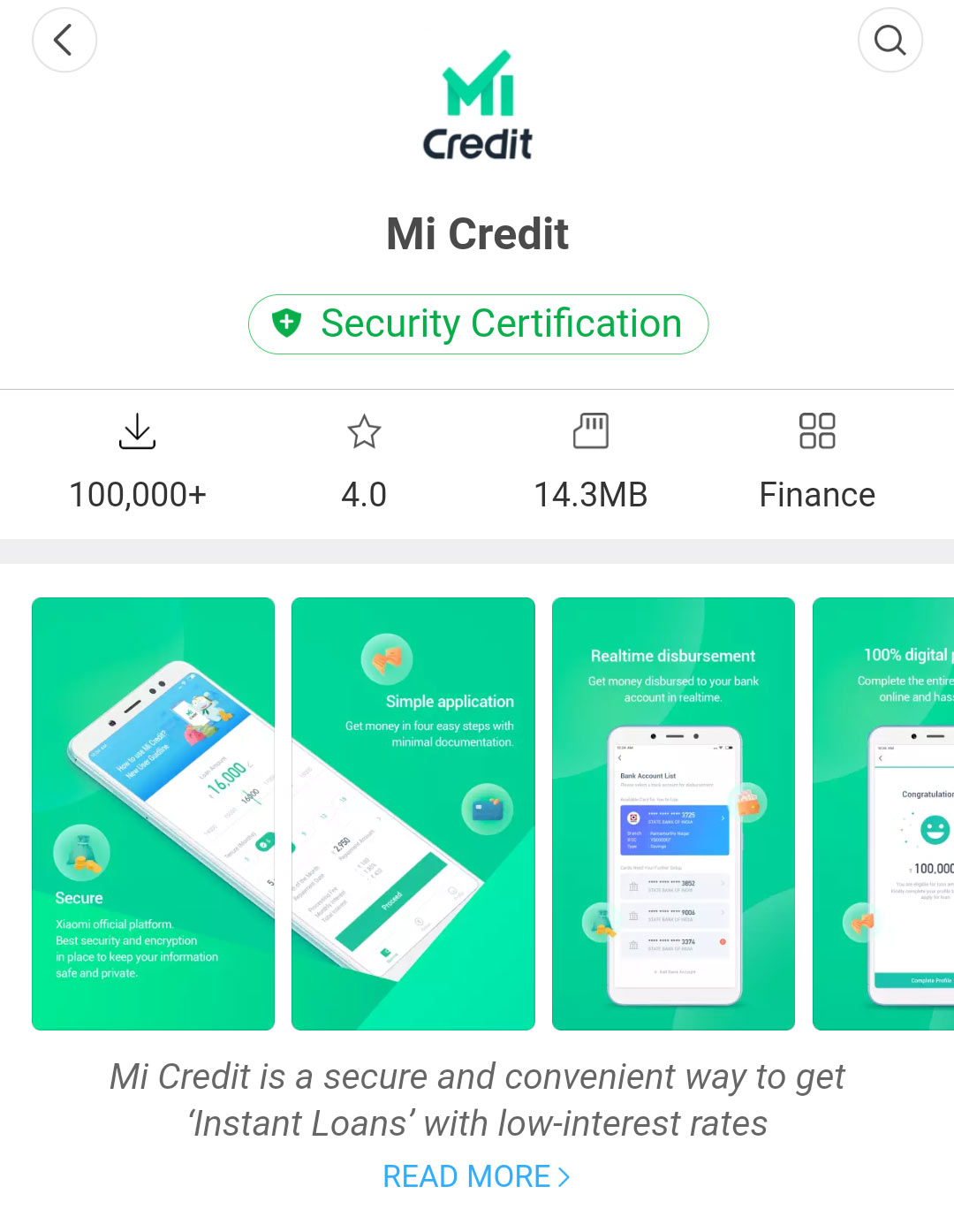 Mi Credit - Xiaomi