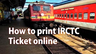 How to Print Train Ticket using PNR on IRCTC Website.